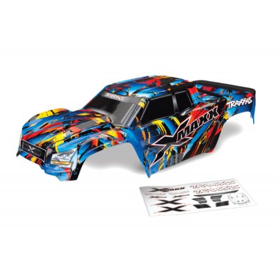 BODY X-MAXX Rock n' Roll COMPLETED SET - TRAXXAS 7711X